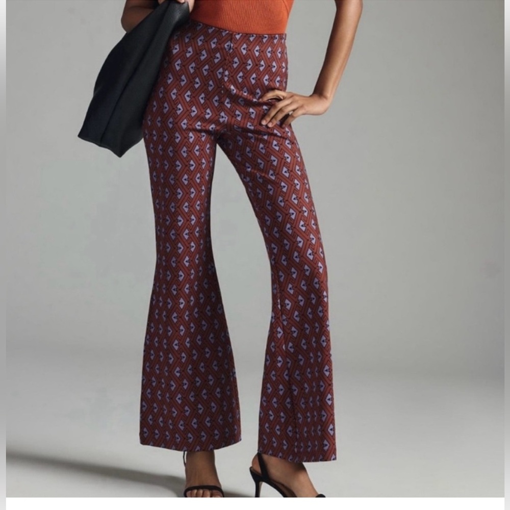 Anthropologie pull on kick flare pants “the Joni” - Size Medium